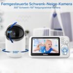 TakTark Babyphone mit 4,3'' Kamera – 300° Pan-Tilt, Nachtsicht & Gegensprechfunktion – Bild 2