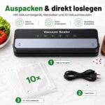 Raycial Vakuumiergerät 6-in-1 mit Touchscreen – Vollautomatische Lebensmittelversiegelung – Bild 9