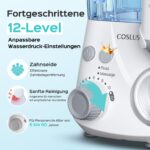 COSLUS Munddusche Professional 600ml – 2 Modi & 12 Druckstufen für optimale Zahnpflege – Bild 4