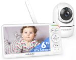 HelloBaby 6 Zoll Baby Monitor mit Kamera – 4000mAh Akku, Nachtsicht & 355° Schwenk