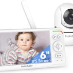 HelloBaby 6 Zoll Baby Monitor mit Kamera – 4000mAh Akku, Nachtsicht & 355° Schwenk