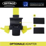 Artago 870 Lenkradkralle 2in1 mit 120dB Alarm & LED – Diebstahlsicherung Auto – Bild 9
