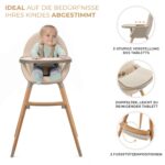 Kinderkraft FINI2 2-in-1 Hochstuhl – Babystuhl & Spielstuhl mit Holzbeinen für 6 Monate bis 5 Jahre – Bild 5