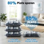 Mapambo Vakuumbeutel Set 15-tlg. mit Elektrischer Pumpe 60000Pa – Platzsparend für Reisen – Bild 4