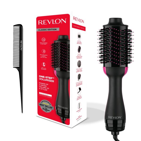 Revlon RVDR5222 Salon One-Step Haartrockner & Volumiser mit Abteillkamm – 2-in-1 Styler für Volumen & Glanz