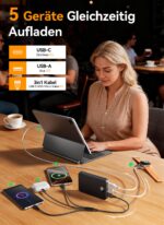 LKOUY 27000mAh Power Bank mit USB-C & 3-in-1 Kabel – Schnelllade Powerbank für iPhone & Samsung – Bild 5