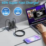 45W USB-C Schnellladegerät mit 2m Ladekabel – Super Fast Charging für Samsung Galaxy – Bild 4