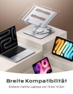 Glangeh 360° Laptop Ständer – Ergonomisch & Höhenverstellbar für MacBook & Notebooks bis 16 Zoll – Bild 7