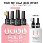 PEACECOLOR Gel Nagellack Set mit UV Lampe & elektrischer Nagelfräser – 40-teiliges Starter-Set – Bild 8