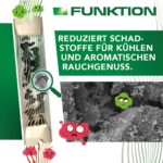 PURIZE® 250er Aktivkohlefilter Xtra Slim Size – Premium Filter mit Keramikendkappen – Bild 6