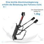 Toptrek Gepäckträger 24-29 Zoll – Aluminiumlegierung mit 100 kg Tragfähigkeit für MTB – Bild 2