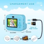 ASTGMI Sofortbildkamera für Kinder mit 1080P HD & Sofortdruck – Blau – Bild 6