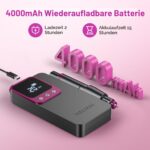 HALMAI HMC320 Elektrischer Nagelfräser 40000 RPM – Kabelloser Profi-Nagelfräser mit LCD-Display für Acryl- & Gel-Nägel – Bild 5