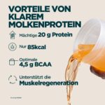 Myprotein Clear Whey Isolat 20 g Protein – Orange Mango Geschmack für Muskelaufbau – Bild 3