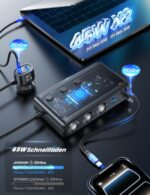 JOYROOM 227W KFZ Zigarettenanzünder Verteiler 9in1 – 45W Schnellladekabel für iPhone & Android – Bild 5
