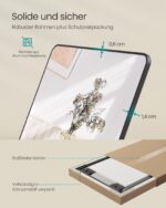 SONGMICS Ganzkörperspiegel 120 x 40 cm – Wandspiegel mit Aluminiumrahmen, Hartglas & Sicherheitsfolie – Bild 6