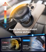 VICSEED Magnetische Autohalterung mit Vakuumsaugnapf & 20× N55 Magnete – 360° drehbar für iPhone & Samsung – Bild 7