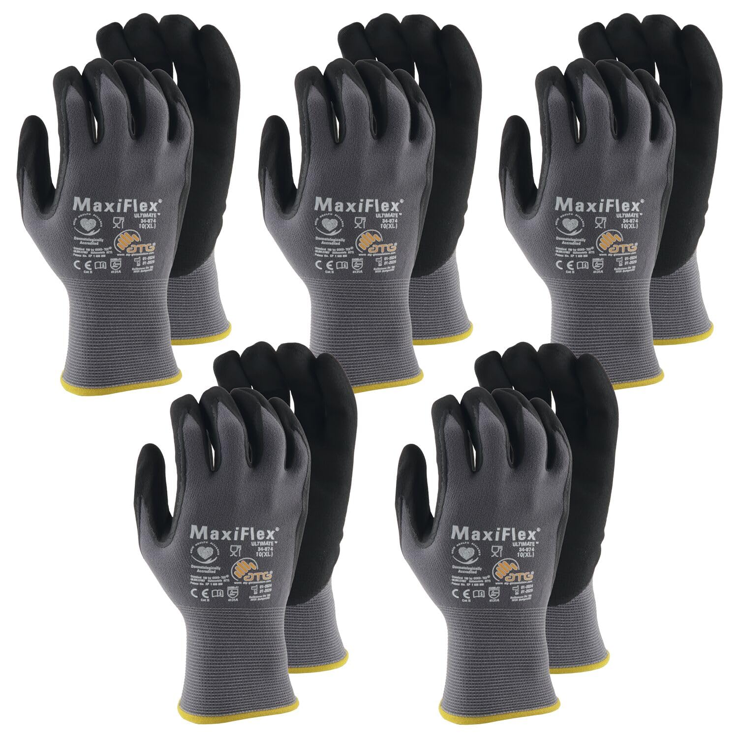 71ZshK8gQML._SY1500_.jpg ATG Maxiflex® Ultimate 34-874 Schutzhandschuhe Gr. 10 – 5 Paar Montagehandschuhe – Bild 1