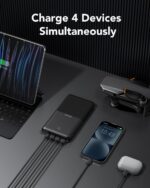 VRURC Powerbank 30000mAh mit 22.5W Schnellladung – 4 Ausgänge für simultanes Laden – Bild 6