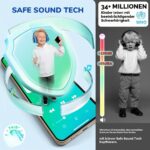 iClever BTH12 Kinder-Kopfhörer Blau mit LED-Leuchten – 85h Spielzeit & Lautstärkeschutz – Bild 3