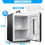 KESSER 15 Liter Mini-Kühlschrank mit Heiz- & Kühlfunktion – tragbar für Auto & Büro – Bild 2