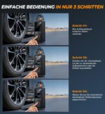 Fshyos Elektrische Luftpumpe 150 PSI mit 6000-mAh-Akku – tragbarer Kompressor für Auto, Fahrrad & Motorrad – Bild 5