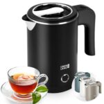 LEBENLANG Reise-Wasserkocher 0,5L Edelstahl – 600W Energiesparend für Unterwegs