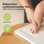 KeaBabies Hand- und Fussabdruck Set mit Holzrahmen – Personalisiertes Andenken für Neugeborene – Bild 7