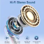 Wasart Bluetooth 5.3 In-Ear Kopfhörer – 48h Spielzeit, ENC Noise Cancelling, IP7 Wasserdicht – Bild 2