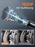 Vorth Endoskopkamera 1920P HD mit 8 LED – Inspektionskamera für iOS & Android – Bild 2