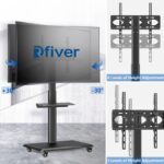 RFIVER TV Rollwagen 26–70 Zoll – Höhenverstellbar, Schwenkbar & Mobile Lösung – Bild 5
