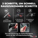 SafePro X Notfallhammer mit Gurtschneider – 2-in-1 Glasbrecher für Fahrzeuge (6er-Pack) – Bild 8