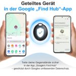 Tisoutec 4er Pack Android Smart Tag – Google Find My Bluetooth Tracker für Schlüssel & Koffer – Bild 6