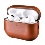 ICARER Echtleder Schutzhülle für AirPods Pro 3 – Premium Ledertasche mit sichtbarem LED