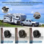 Uzone Kabellose Rückfahrkamera mit Nachtsicht & IP68 Wasserschutz – WiFi-App für Auto & Anhänger – Bild 3