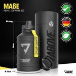 ABOVE. Edelstahl Trinkflasche 1.3L / 2.2L – Auslaufsicher mit 2 Verschlüssen für Sport & Outdoor – Bild 3