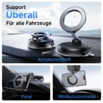 Moeila Vakuum Magnetische Autohalterung mit 78 LBS Saugkraft & 2400gf Magnet – 360° drehbar – Bild 2