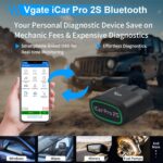 Vgate iCar Pro 2S Bluetooth OBD2 Diagnosegerät – Fahrzeugdiagnose für iOS, Android & Windows – Bild 3