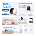Tapo C200P2 WLAN Überwachungskamera 2er Set – 1080P mit 360° Schwenk für Innenräume – Bild 3