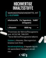 L-Glutamin Ultra Caps 365 Kapseln – 6600 mg Tagesportion hochdosiert für Sportler – Bild 6