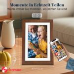 Eptusmey Frameo Digitaler Bilderrahmen 10.1 Zoll WLAN – Walnussholz mit 32GB Speicher – Bild 4