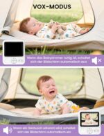 OBVHNUA Babyphone mit Kamera 720P – Ohne WLAN, 12h Akku & Nachtsicht – Bild 8