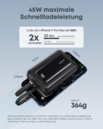 Anker Zolo Powerbank 20000 mAh mit 45W Schnellladung – Mobiles Laden für iPhone, Galaxy & MacBook – Bild 3