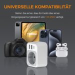 TESSAN 2er Set USA Reiseadapter mit USB-C & 2 USB-A – Steckdosenadapter für Amerika, Thailand & mehr – Bild 7