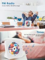 Gueray 5-in-1 CD-Player mit Bluetooth 5.0, FM-Radio & USB – Kompaktanlage für Zuhause – Bild 5