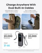 Anker 165W Laptop Powerbank 25000 mAh – Ultraschnelles Laden mit 4 Ports & ausziehbarem Kabel – Bild 3