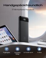 Orfeika 20000mAh Powerbank mit 4 Kabeln – 20W PD-Schnellladung für iPhone, Galaxy & mehr – Bild 7