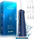 DADA-TECH Kabellose Munddusche mit 4 Modi & 7 Düsen – Professionelle Zahnzwischenraumreinigung