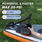 AIRBANK PUFFER Pro – Elektrische SUP Pumpe mit Akku, Dual Stage & Auto-Off für Paddleboard – Bild 2