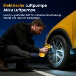 Ipflin Elektrische Akku-Luftpumpe 150PSI – Tragbarer Kompressor für Auto, Fahrrad & Motorrad – Bild 8